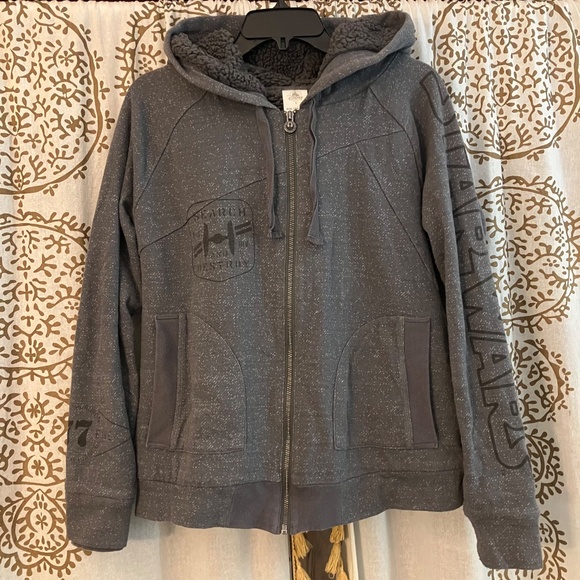 Star Wars Rebel Commander X Wing Sherpa Lined Zip Up Hoodie Disney Store - Picture 2 of 8